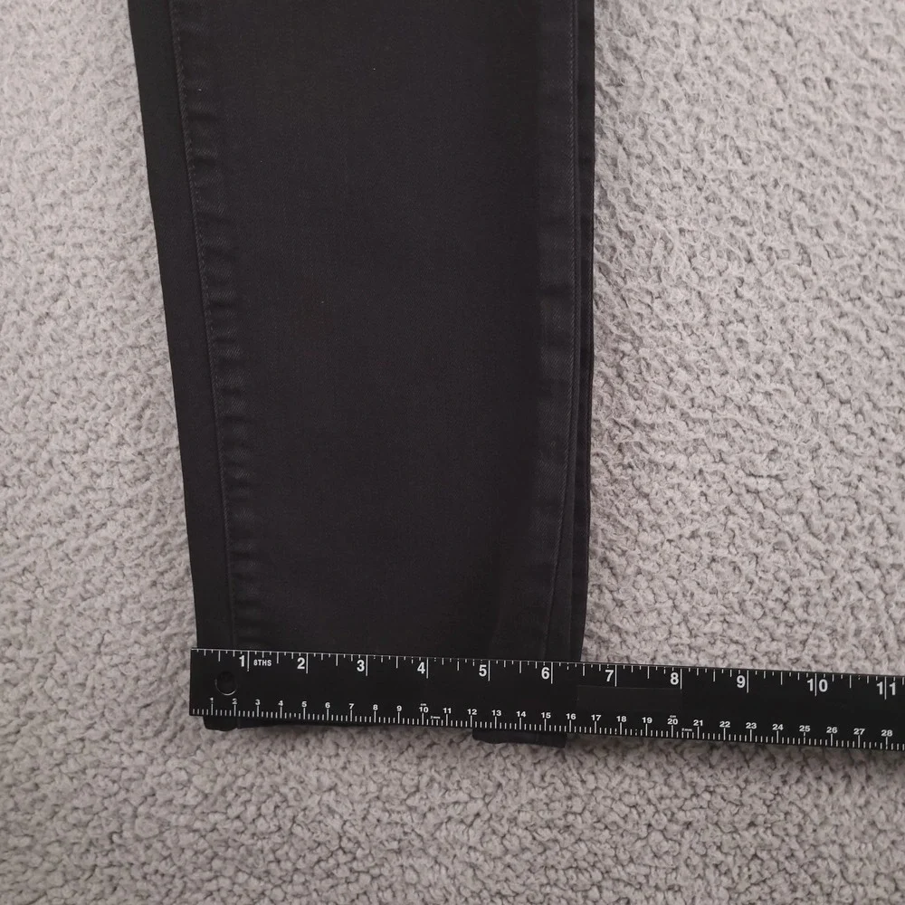 TALBOTS Jeans Size 4 Straight Leg Flawless Five-Pocket Black Denim 28x30